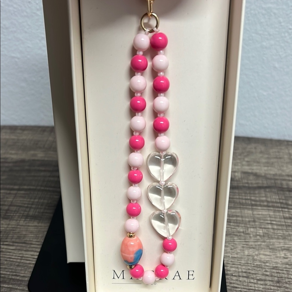 Macrae & Co | Pink Heart Bag Charm - Picture 4 of 9